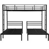 Okak Metal Bunk Bed with No Box Spring Design, Kids Bunk Beds with High Security Guardrai and Ladder, Twin Bed for Teenager - 4 of 4