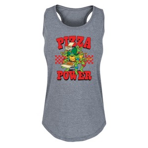 Women's - Teenage Mutant Ninja Turtles - Pizza Power Graphic Racerback Tank - 1 of 4