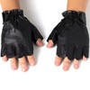 Alpine Swiss Mens Fingerless Gloves Genuine Leather for Workout Training Riding - 3 of 4