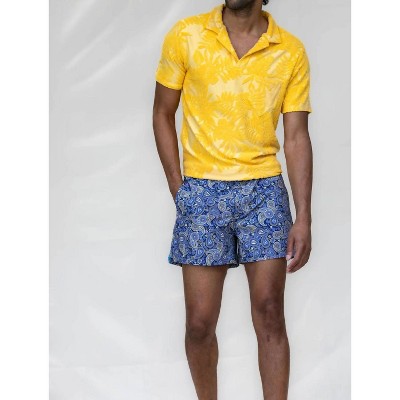 Men's Johnny Farm Floral Towel Polo - Lords of Harlech