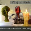 JDICTION 3D Halloween Skull Candle Molds for Epoxy Resin, Aromatherapy Soap & Ghost Hand Silicone Casting - 2 of 4