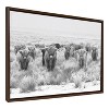Sylvie Herd of Highland Cows BW Framed Canvas by Creative Bunch - Kate & Laurel All Things Decor - 2 of 4