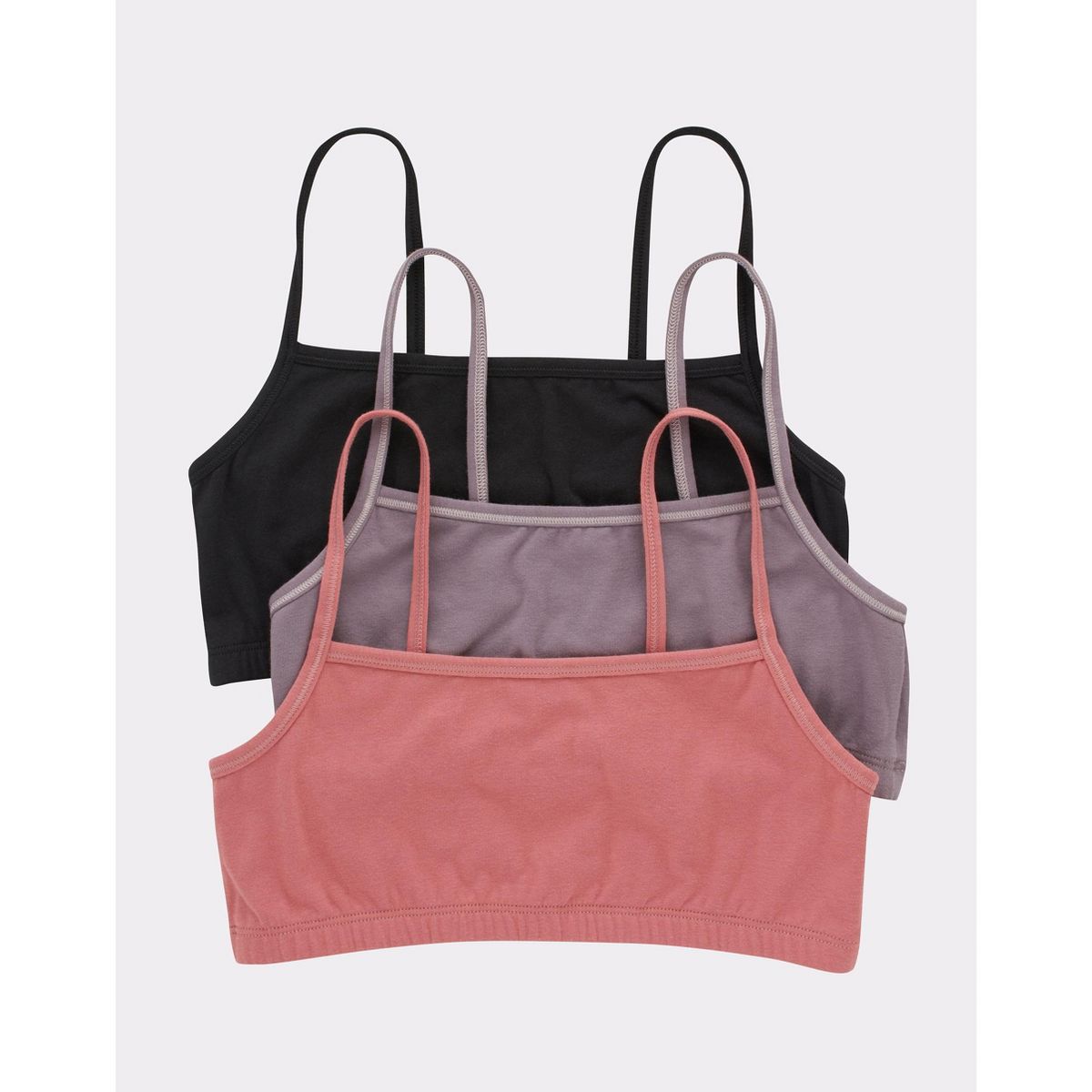 Hanes Women's String Crop Bralette, 3-Pack - thumbnail 4