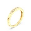 GILDED 1, 1/2, 1/4, 1/10 Carat Lab Grown Diamond in 14KT Gold Plated over 925 Sterling Silver Anniversary Bands | Eternity Stackable Rings | Size 7 - 2 of 4