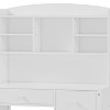 NicBex Vintage Home Office Desk with Upholstered Chair, Writing Desk with Storage Shelf and Four Drawers for Living Room, Office - 3 of 4