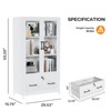 Karl Home 1-Drawer White MDF (Medium-Density Fiberboard) 29.53in. W File Cabinets - 2 of 4