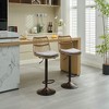Resenkos Counter Bar Stools, Counter Stool,Set of 2 Rattan Bar Stool, 360 Swivel Bar Chair with Footrest for Kitchen, Dining Room Gray - 4 of 4