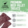 Canine Cravers Single Ingredient Air Dried Dog Treats – Premium Beef Fillets - 5.3 oz Pouch - 4 of 4