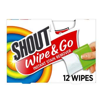 Shout Wipe & Go Instant Stain Remover - 12ct