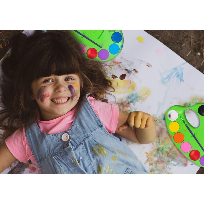 Neliblu Watercolor Paint Set for Kids - Bulk Set of 12 - Washable Paint in 12 Colors, 2 of 5