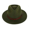 Kenny K Men's Australian Wool Fedora with Leather Hatband - 3 of 4