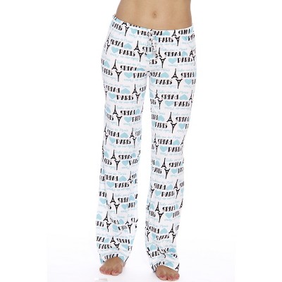 Just Love Womens Buffalo Plaid Knit Jersey Pajama Pants