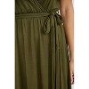 WEST K Women's Georgia Knee-length Faxu Wrap Knit Dress - 3 of 4