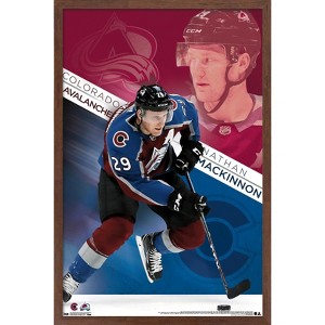 Trends International NHL Colorado Avalanche - Nathan Mackinnon Framed Wall Poster Prints - 1 of 4