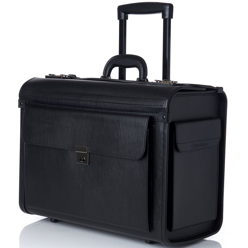 Alpine Swiss Rolling 17" Laptop Briefcase on Wheels Attache Lawyers Case Legal Size, 1 of 12