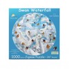 Sunsout Swan Waterfall 1000 pc Round  Jigsaw Puzzle 35134 - 3 of 4