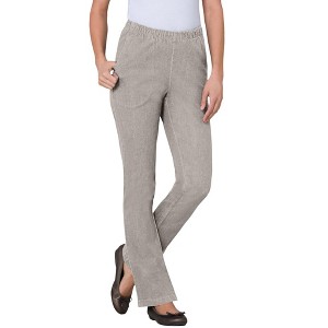 Woman Within Plus Size Tall Bootcut Fineline Denim Jean - 1 of 4