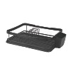 Trio Home 3-Piece Kitchen Counter Dish Drying Rack, Removable Utensil Holder and Drainboard, Stainless steel - 2 of 3