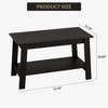 Stylish 31.5" Coffee Table with Open Shelves - 2-Tier Modern Industrial Design - 3 of 4