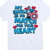 Boys' - Marvel - Captain America My Shield Valentine Short Sleeve Graphic T-Shirt - 2 of 4