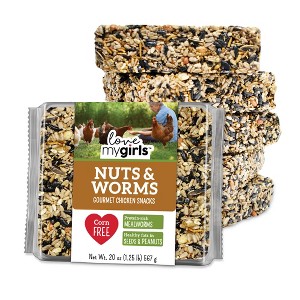 Love My Girls: Chicken Snacks - Nut & Worms - 6 Pack (20oz Seed Cakes) - 1 of 4