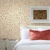 RoomMates Leopard Peel & Stick Wallpaper Gold: Removable Vinyl, Self-Adhesive, Modern Animal Print, 28.2 Sq Ft Coverage - image 4 of 4