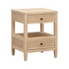 TOV Furniture Bristol Park Wood Open Nightstand in Whitewashed Oak - 3 of 4