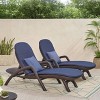 Waverly Patio Faux Wicker Chaise Lounge - Christopher Knight Home: With Cushions, Iron Hardware, Polypropylene Frame - 2 of 4