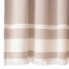 Olive & Linen Waffle Shower Curtain - 2 of 4