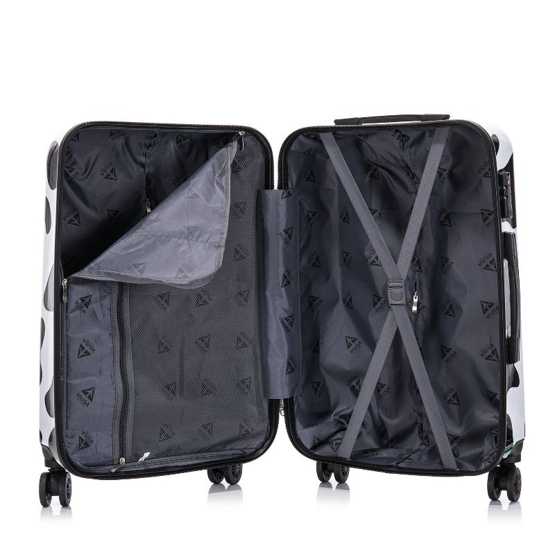 InUSA PRINTS Lightweight Hardside Checked Spinner 3pc Luggage Set - Cow, 5 of 14