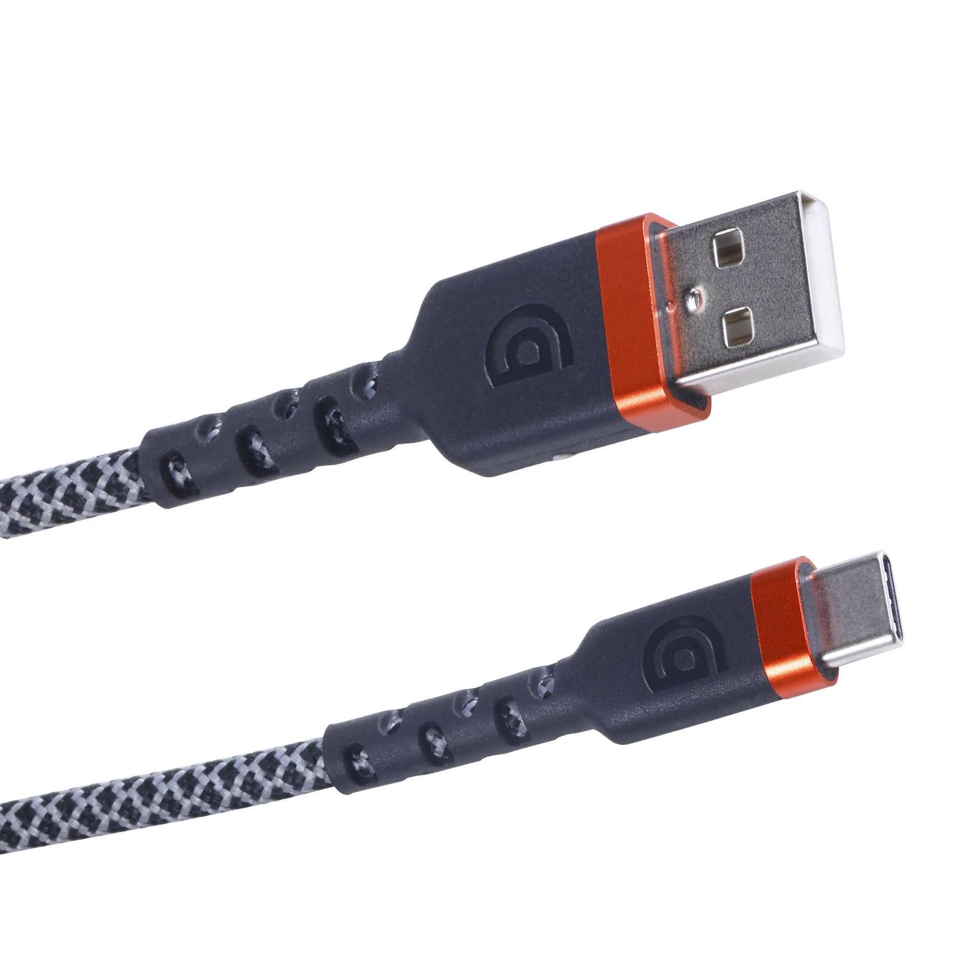 GRIFFIN USB-C to USB-A Fast Charging Cable, Heavy-Duty, Long-Lasting Braided Cord - 30,000 Bend Rating for Phones, Tablets, and More