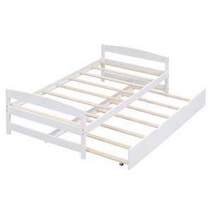 YOOCOZZ Twin Platform Bed with Twin Trundle - 1 of 4