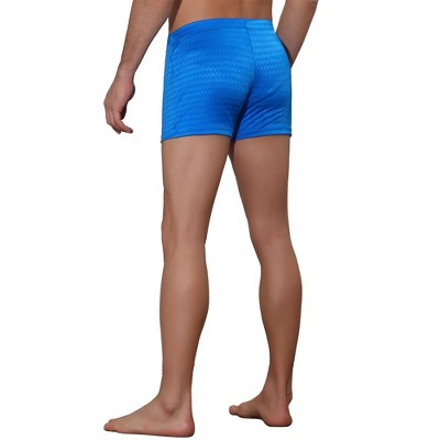 Lars Amadeus Men's Solid Color Drawstring Waist Summer Beach Pool Swim Trunks 2 Pack Blue 28 — фото 3