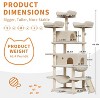 68.5-Inch Large Cat Tree for Indoor Cats, Heavy Duty Multi-Level Cat Tower, Plush Perches, Sisal Scratching Posts, Hammocks, Basket & Dangling Toys - 3 of 4