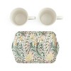 Pimpernel Floral Porcelain Mug & Tray Set - Porcelain & Melamine, Decorative Drinkware - Elegant Gift for New Couples & Housewarming - 3 of 4