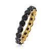 Ross-Simons 3.00 ct. t.w. Black Diamond Eternity Band in 14kt Yellow Gold Size 5 - 3 of 4