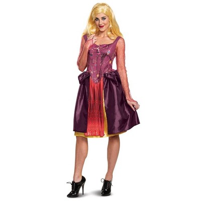 Adult Disney Hocus Pocus Sarah Sanderson Halloween Costume Dress