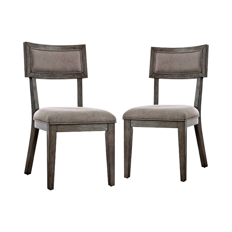 Set of 2 Rawlins Upholstered Dining Chairs Gray - HOMES: Inside + Out, 1 of 4