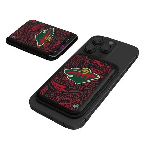 Keyscaper NHL Western Conference Teams Paisley Black Magnetic Credit Card Wallet - 1 of 3