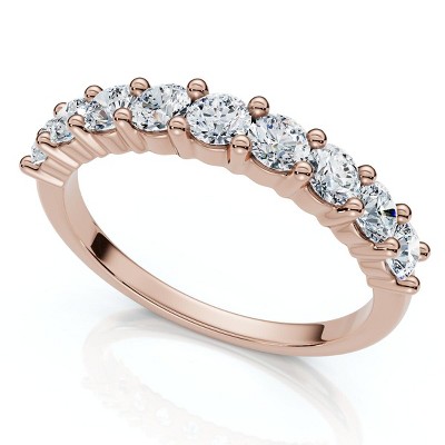 Pompeii3 1Ct TW Diamond Common Prong Stackable Wedding Ring 14k Gold/Platinum Lab Created