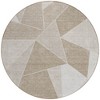 Taupe Brown And Beige Geometric Washable Indoor Outdoor Area Rug - 4 of 4
