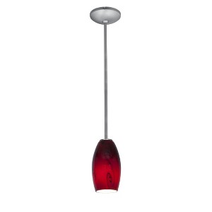 Access Lighting Merlot 1 - Light Pendant in  Brushed Steel - 1 of 2