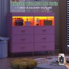 Dresser for Bedroom with 6 Drawers, Baby Changing Table Dresser with Changing Pad - 3 of 4