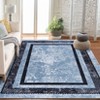 Modern Bordered Kitchen Runner Rugs Soft Carpet Washable-Runners for Hallways Non Slip Bathroom - 4 of 4