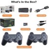 Portable Mini Game Stick - Plug & Play HD TV Game Console with 2 Wireless Controllers & 64GB Micro SD Card - 4 of 4