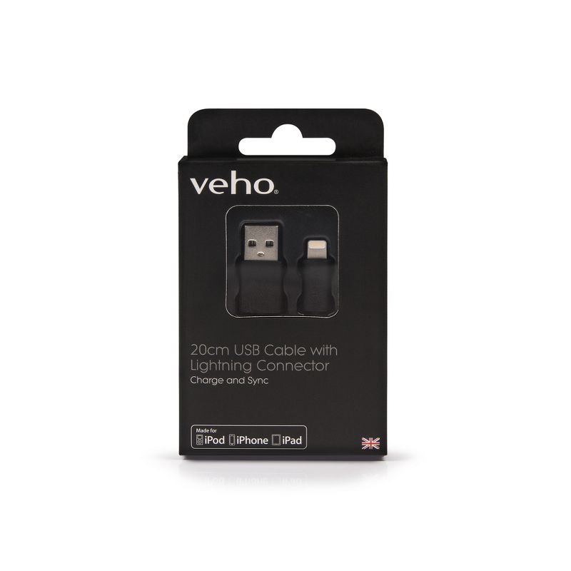 Veho Pebble Certified MFi Lightning To USB Cable (VPP-601-20CM), 5 of 6