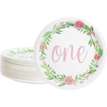 80-Count Wedding Paper Plates, Disposable Mr and Mrs Rustic-Style  Reception, Bridal Shower, Country Wedding Decorations, Engagement Party  Supplies (9 in) Bulk Pack