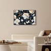 Art Remedy Navy Elegance Floral Elegant realistic Floral Wall Art Framed - 2 of 4