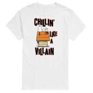 Men's - Peanuts - Halloween Chillin' Art Short Sleeve Graphic T-Shirt - 1 of 4