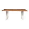 Brownstone 2.0 Dining Table Brown - Treasure Trove Accents: Sheesham Wood, Polished Stainless Steel Legs, Seats 8 - 2 of 4